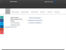 Tablet Screenshot of juliegardnerproperties.com